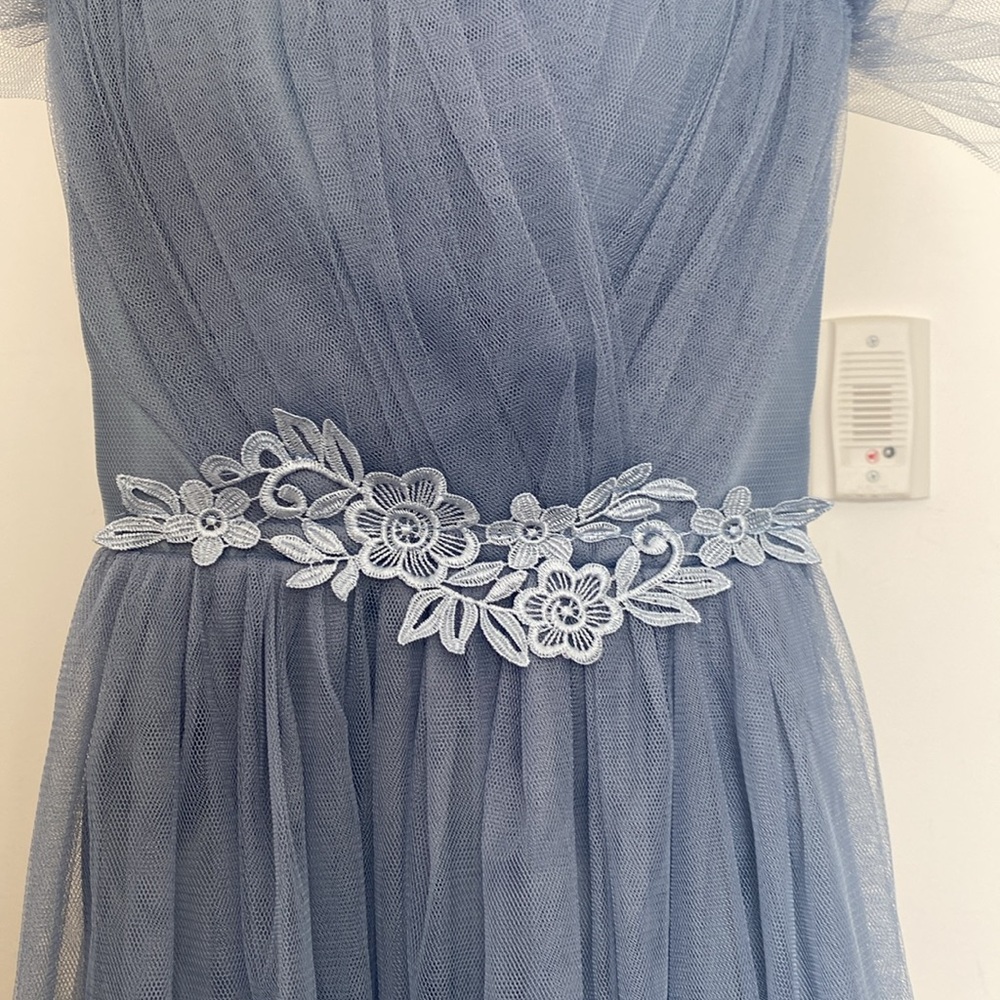 Formal Light Blue Tulle Dress - Size S - Picture 6 of 12